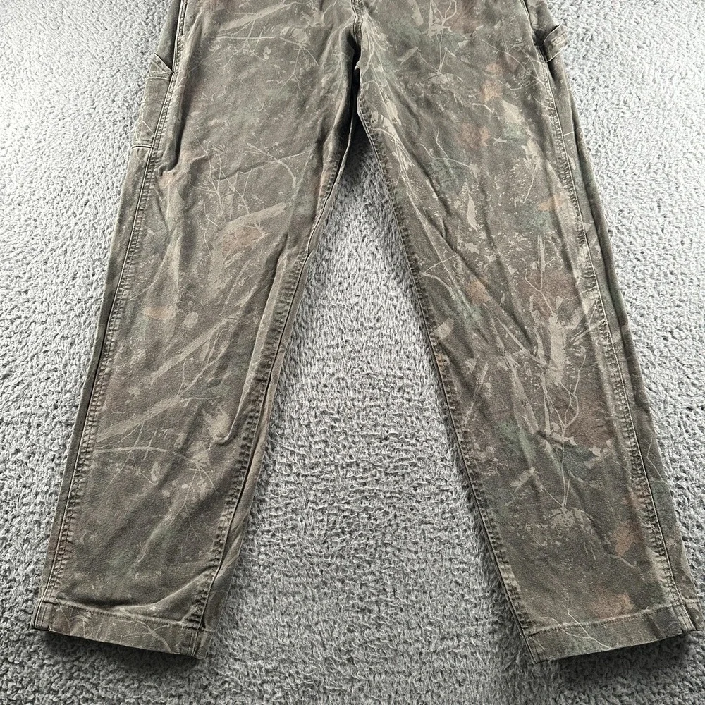 Abercrombie & Fitch Cargo Pants Mens 34(33 Fits)x32 Green Camo Loose Workwear
